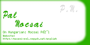 pal mocsai business card